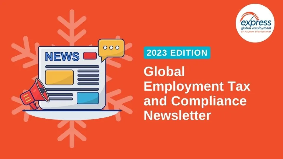 Global Employment Tax and Compliance Newsletter