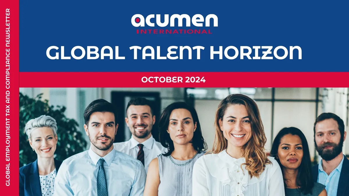 Global Employment Tax and Compliance Newsletter - October 2024