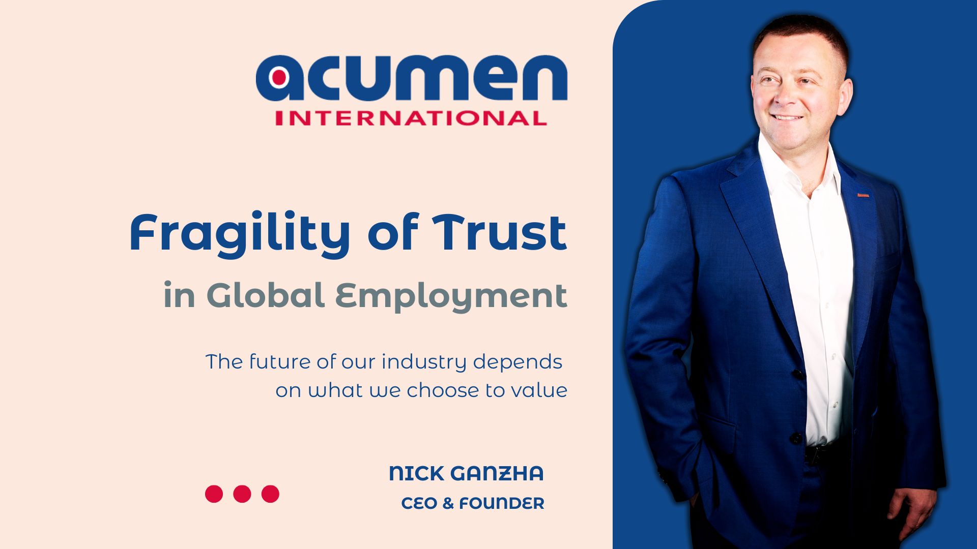 Fragility of Trust in Global Employment