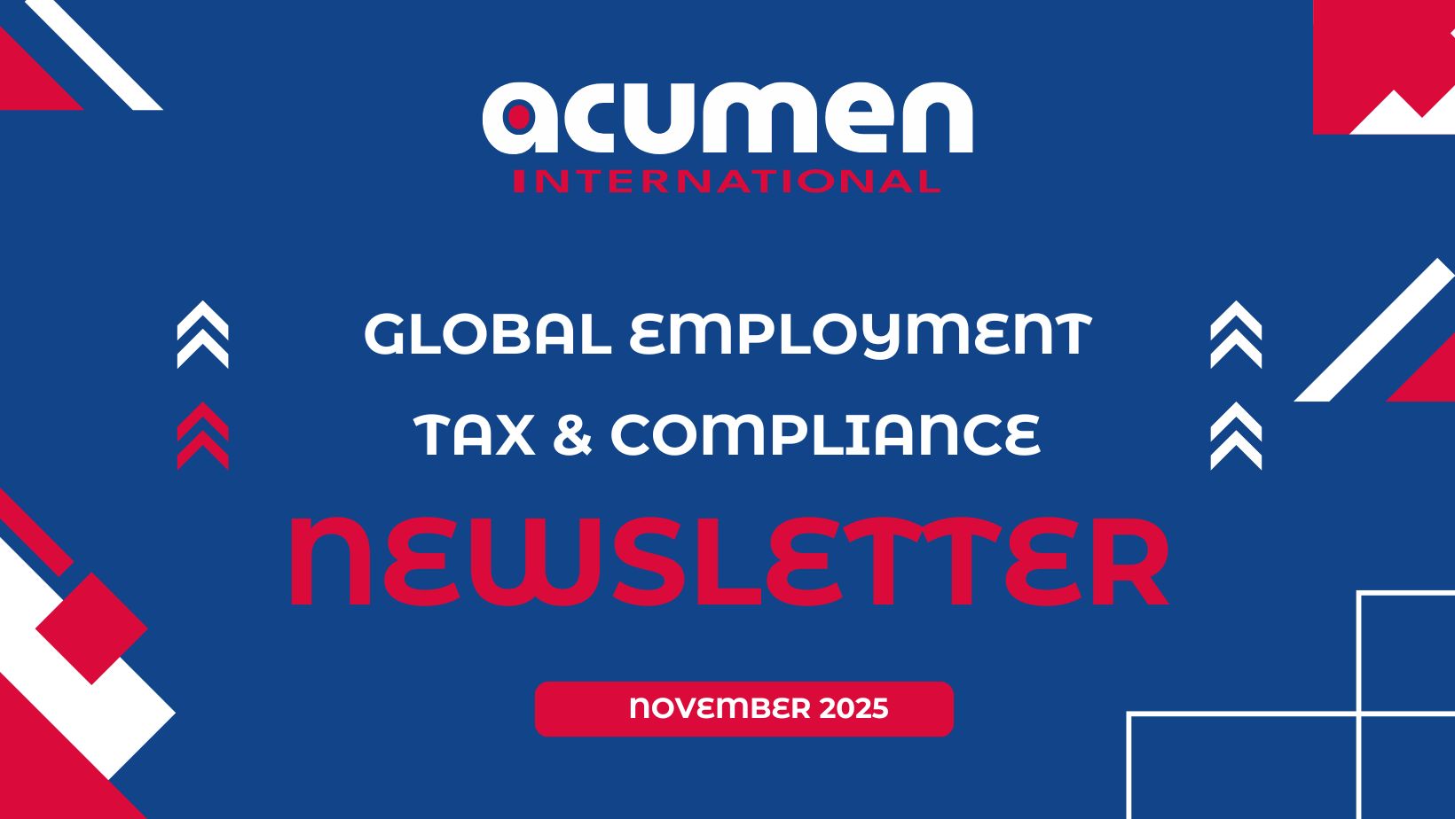 November 2025. Global Employment Tax and Compliance Newsletter