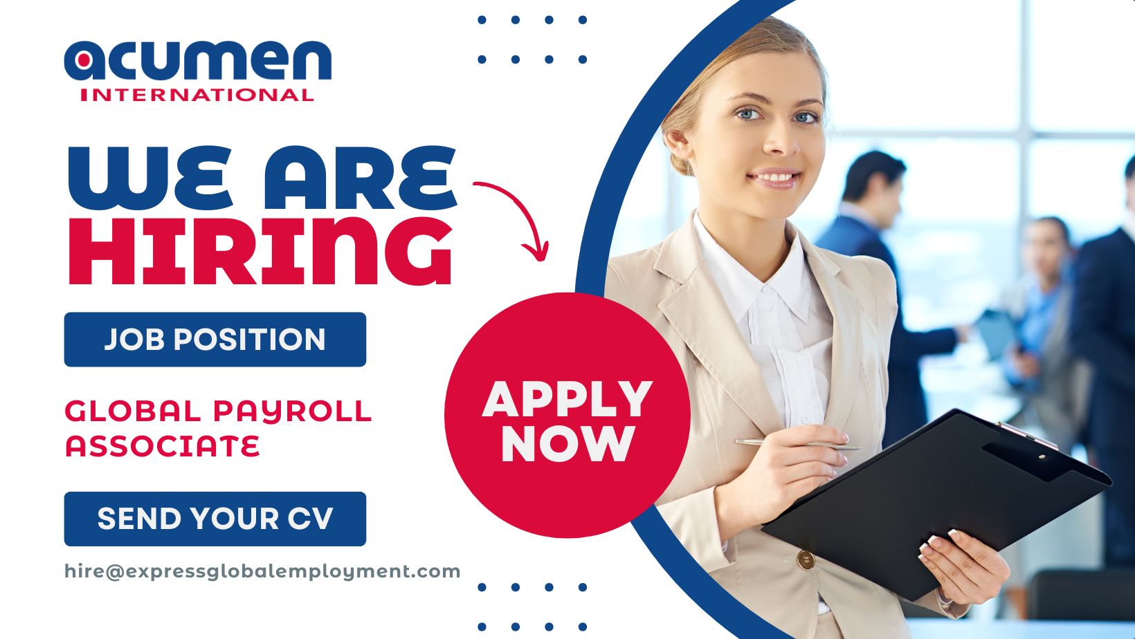 Global Payroll Associate Vacancy