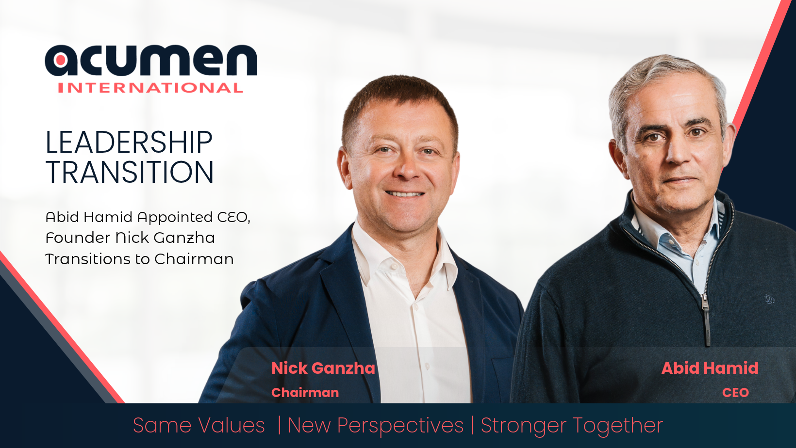Acumen International Leadership Transition