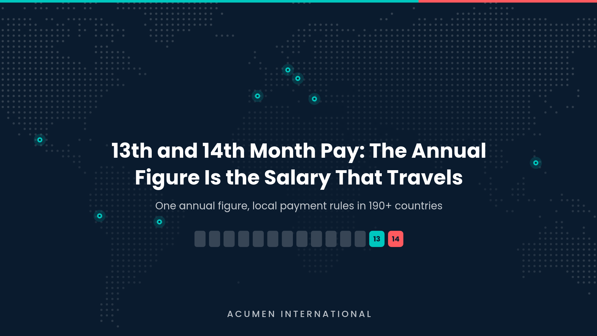 13th and 14th month pay: the annual figure is the salary that travels